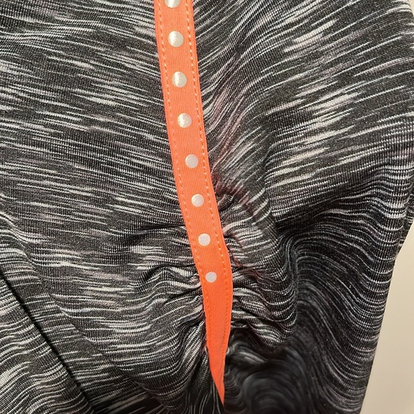 Black/Silver ‘Tangerine’ Tank Top, wide Racer Back with reflective dots at top - Picture 5 of 5